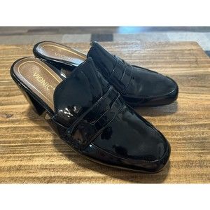 Vionic Annabel Women's Patent Leather Slip On Block Heel Mule Size 7 Never Worn